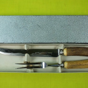 Sheffield England Carving Set Vintage