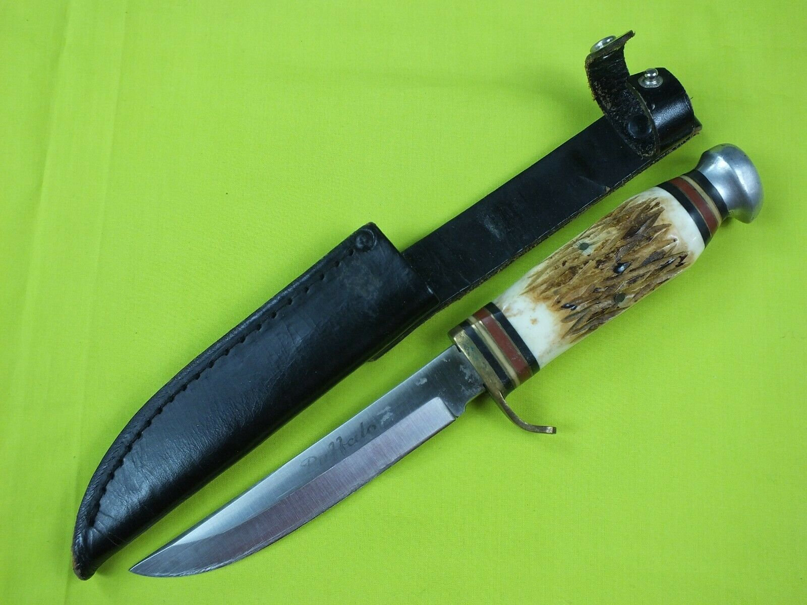 Buy Japan Buffalo Romo Hunting Knife Original Leather Sheath Vintage