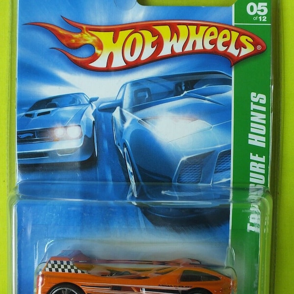 Hot Wheels Treasure Hunt 2007 Mega Thrust Orange 05 New In Blister Protector