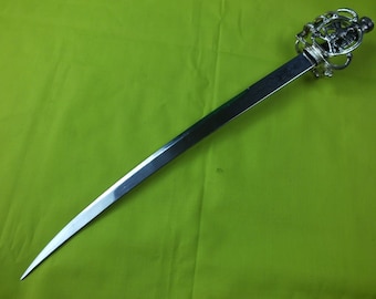 M01128-Silver MOREZMORE Miniature Sword Weapon 92 x 24 mm Doll Mini Prop 