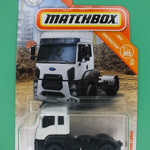 2019 Streichholzschachtel '13 Ford Cargo MBX Konstruktion Serie 10/20 Karte WEIß