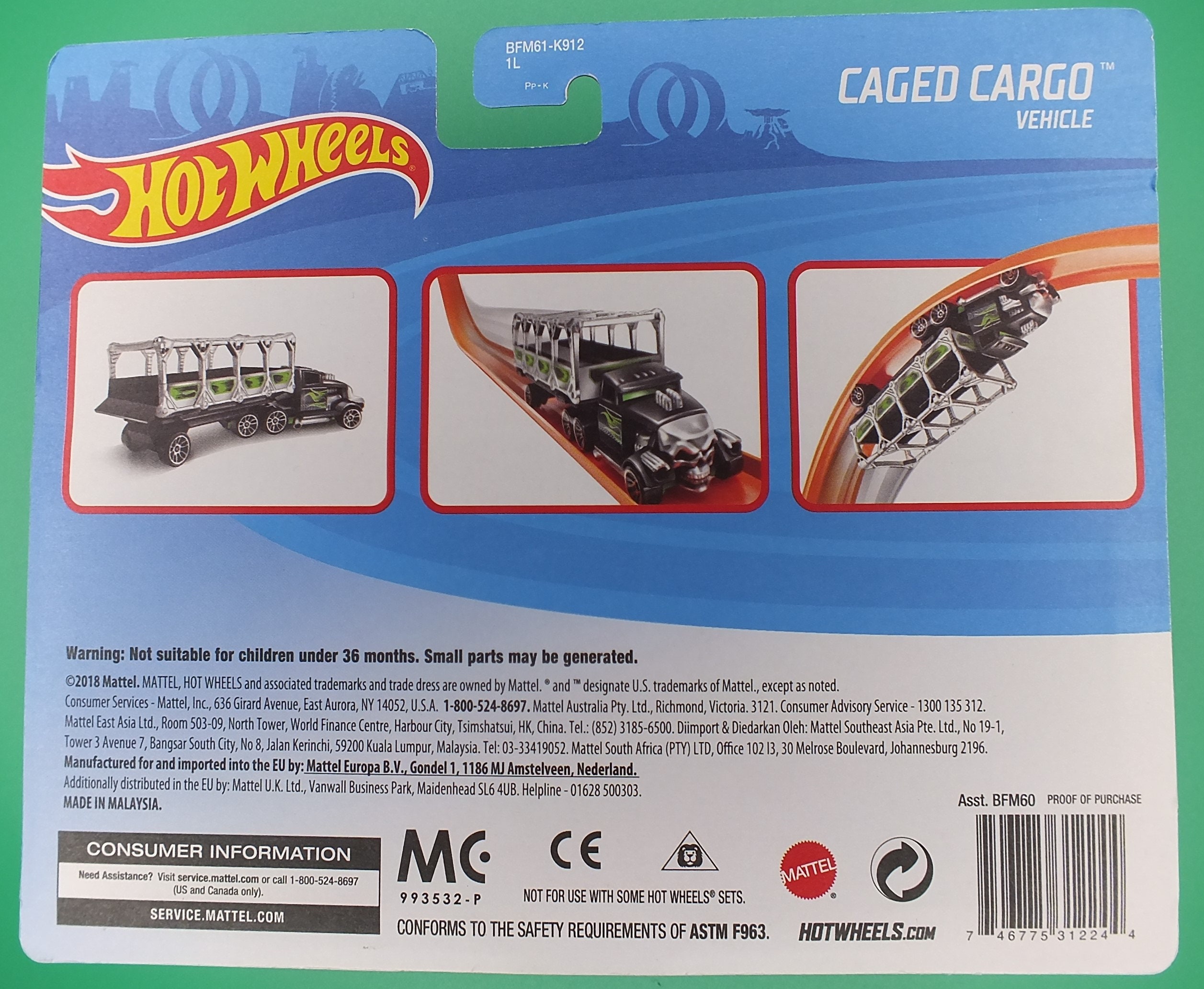 Hot Wheels Caged Cargo Truck Set Great for Track Brand New Package