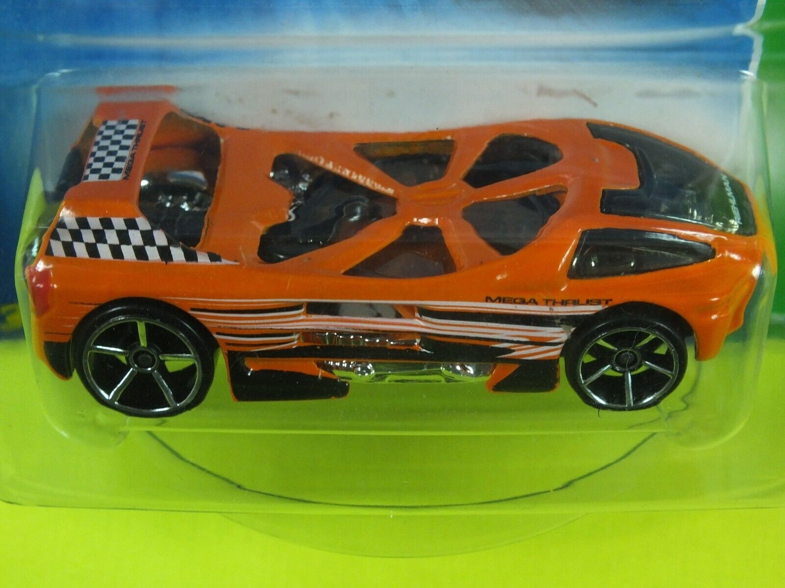 Hot Wheels Treasure Hunt 2007 Mega Thrust Orange 05 New in Blister