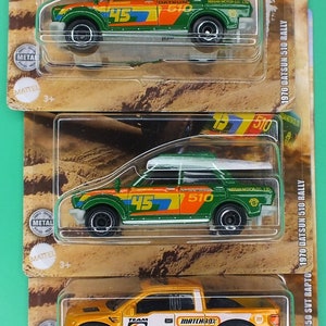Matchbox OffRoad Rally 2010 Ford 150 Svt Raptor 1970 Datsun 510 Rally Lot of 3