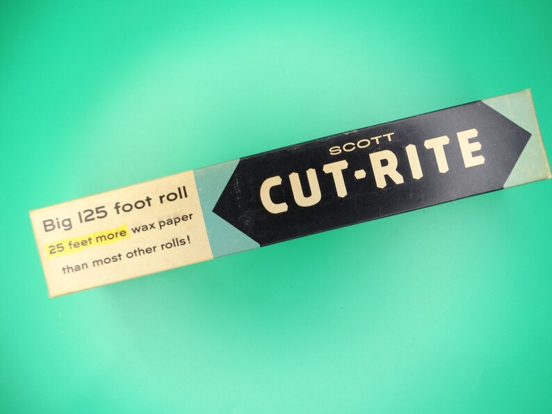Vintage Scott Cut-rite Extra Strong Wax Paper 125 Foot Roll 1957 NOS - Etsy