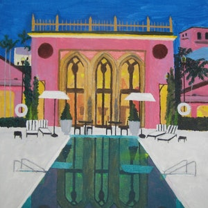 Boca Raton Resort Spa Pool Print