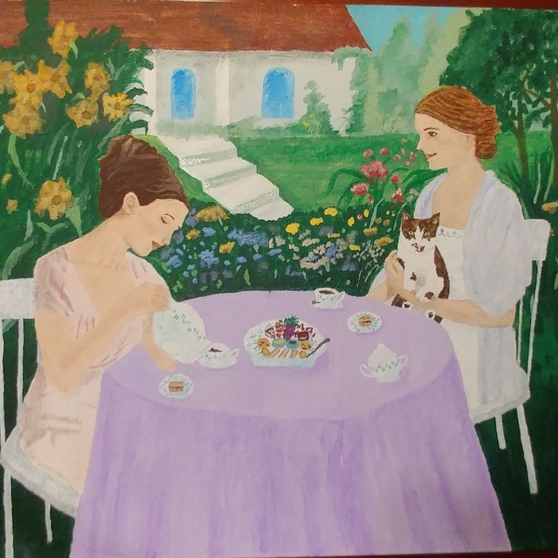 Ladies Having Tea - Etsy