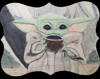Grogu and his Sippy Cup Prints