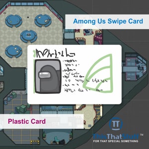 Among Us Swipe Card Custom Printed Plastic Card Real Etsy Among Us Swipe Card Custom Printed Plastic Card Real Etsy