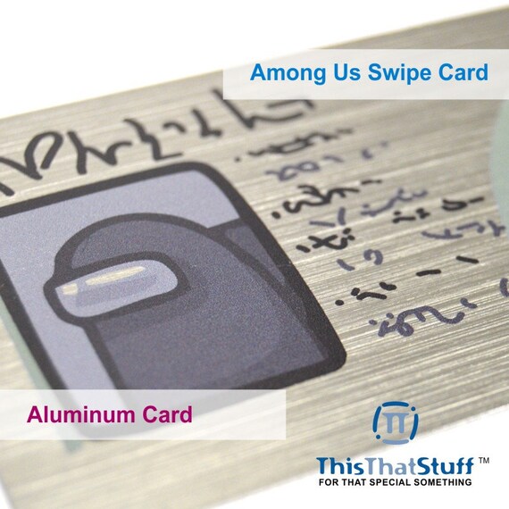Among Us Swipe Card Custom Printed Plastic Card Real Etsy Among Us Swipe Card Custom Printed Plastic Card Real Etsy