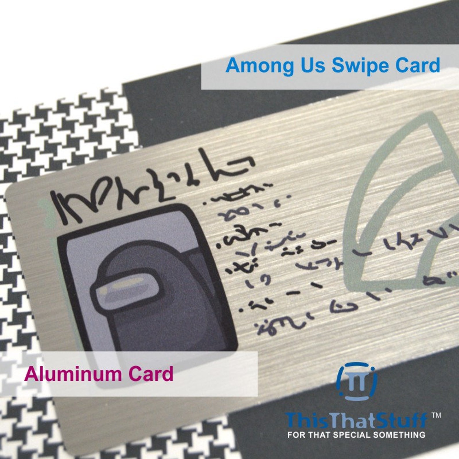 Among Us Swipe Card Custom Printed WITH CUSTOM NAME on a Etsy