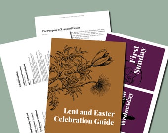 Lent & Easter Celebration Kit | PDF Download | Printable | Perpetual Reusable | Christian Gift | Lent Devotional | Lent Countdown | Easter