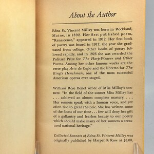 Collected Sonnets by Edna St. Vincent Millay Collected Sonnets by Edna St. Vincent Millay