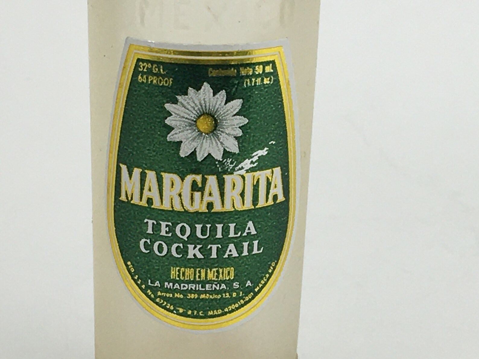 Vintage Margarita Cóctel de Tequila Botella de Vidrio Etsy España