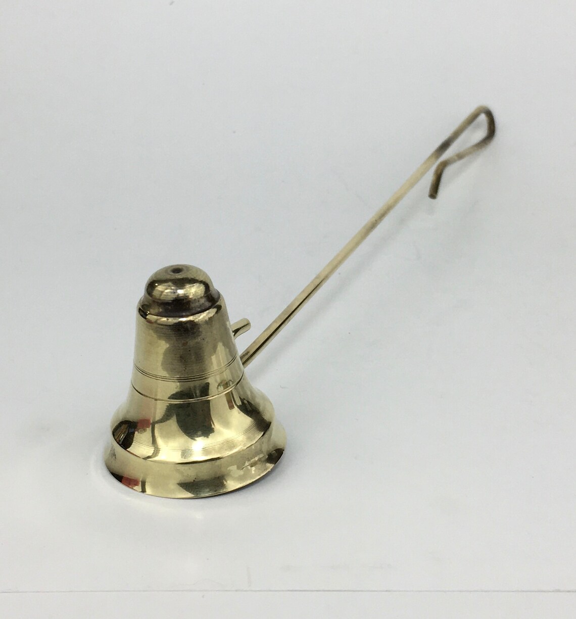 Antique Brass Candle Snuffer Solid Brass Long Arm Curved Each Etsy