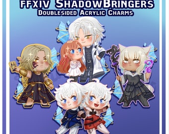 Shadowbringers Scions FFXIV Charm keychains