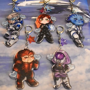 3&quot; Mass Effect Acrylic Keychains