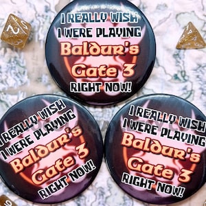 Jumbo Hyperfixation Button | Baldur&#39;s Gate 3