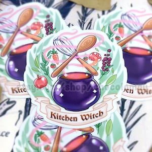 Kitchen Witch 3&quot; Vinyl Sticker