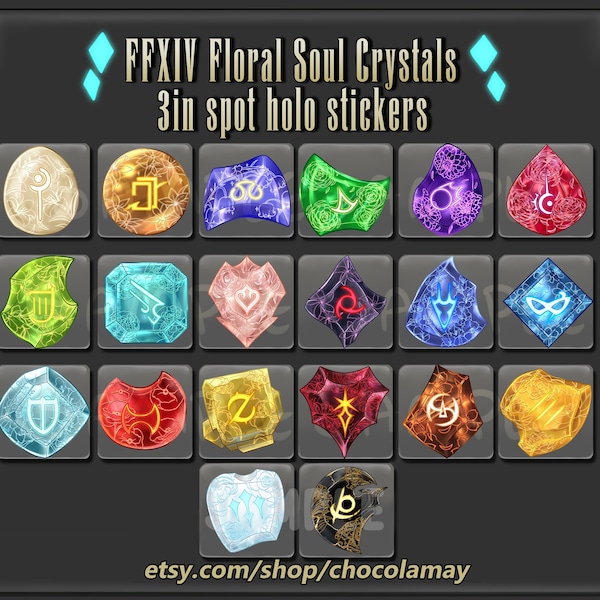 FFXIV Holo Vinyl Stickers