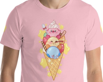 Maglietta unisex Kirby Ice Cream