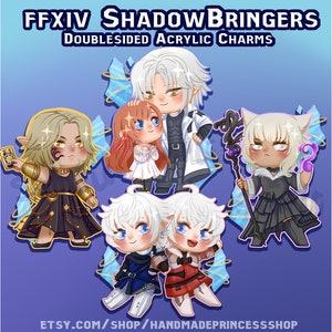 Shadowbringers Scions FFXIV Charm keychains