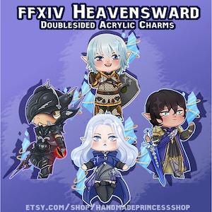 Heavensward FFXIV Charm keychains