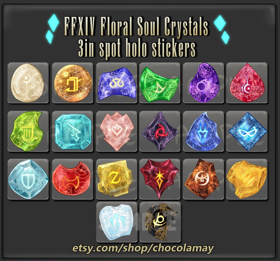 FFXIV Holo Vinyl Stickers - Etsy