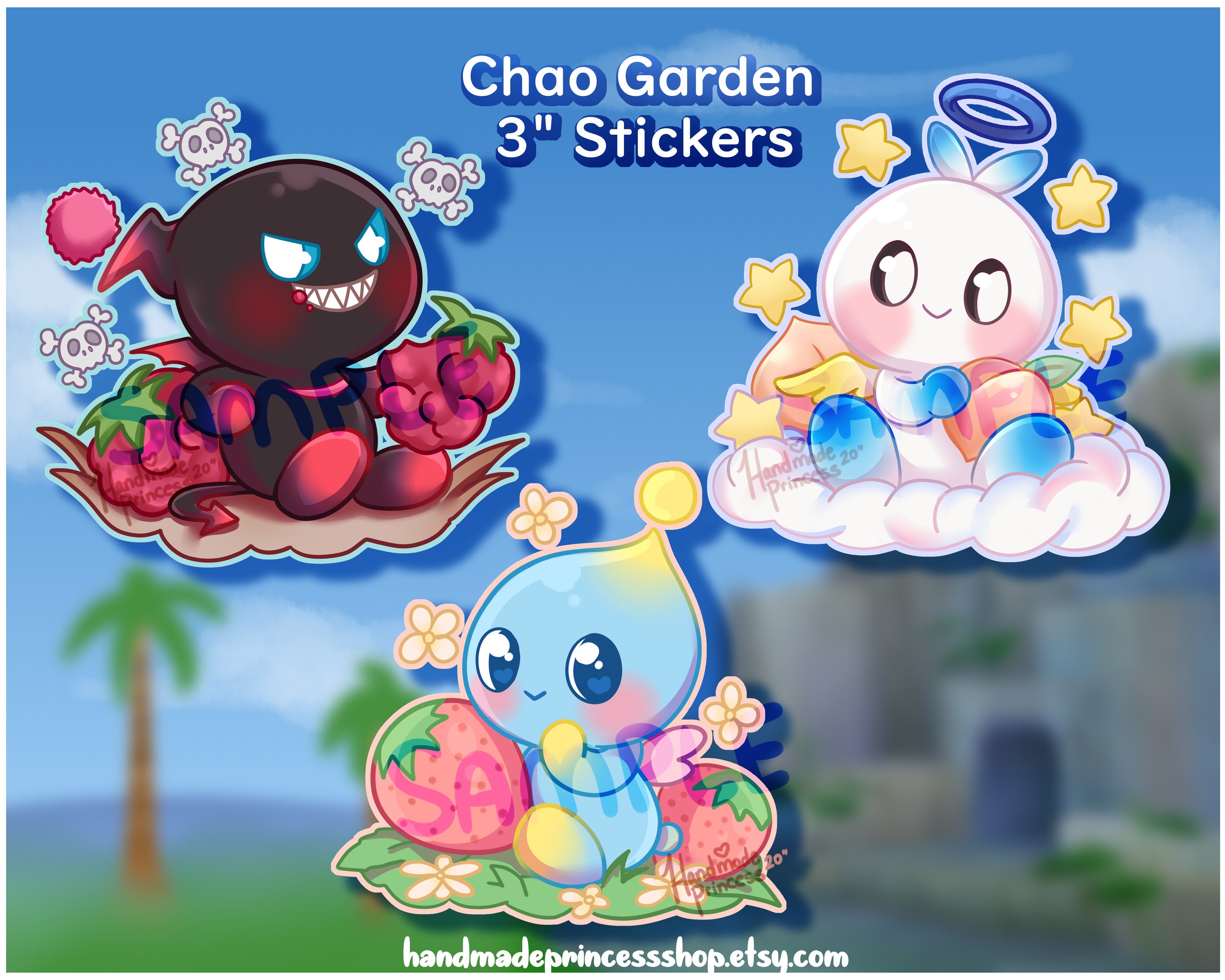 Chao Dance Sonic The Hedgehog Sticker - Chao Dance Sonic The