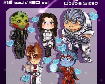 Mass Effect 2 Acrylic Keychains