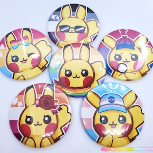 Pika Pride Buttons (Heart Tail)