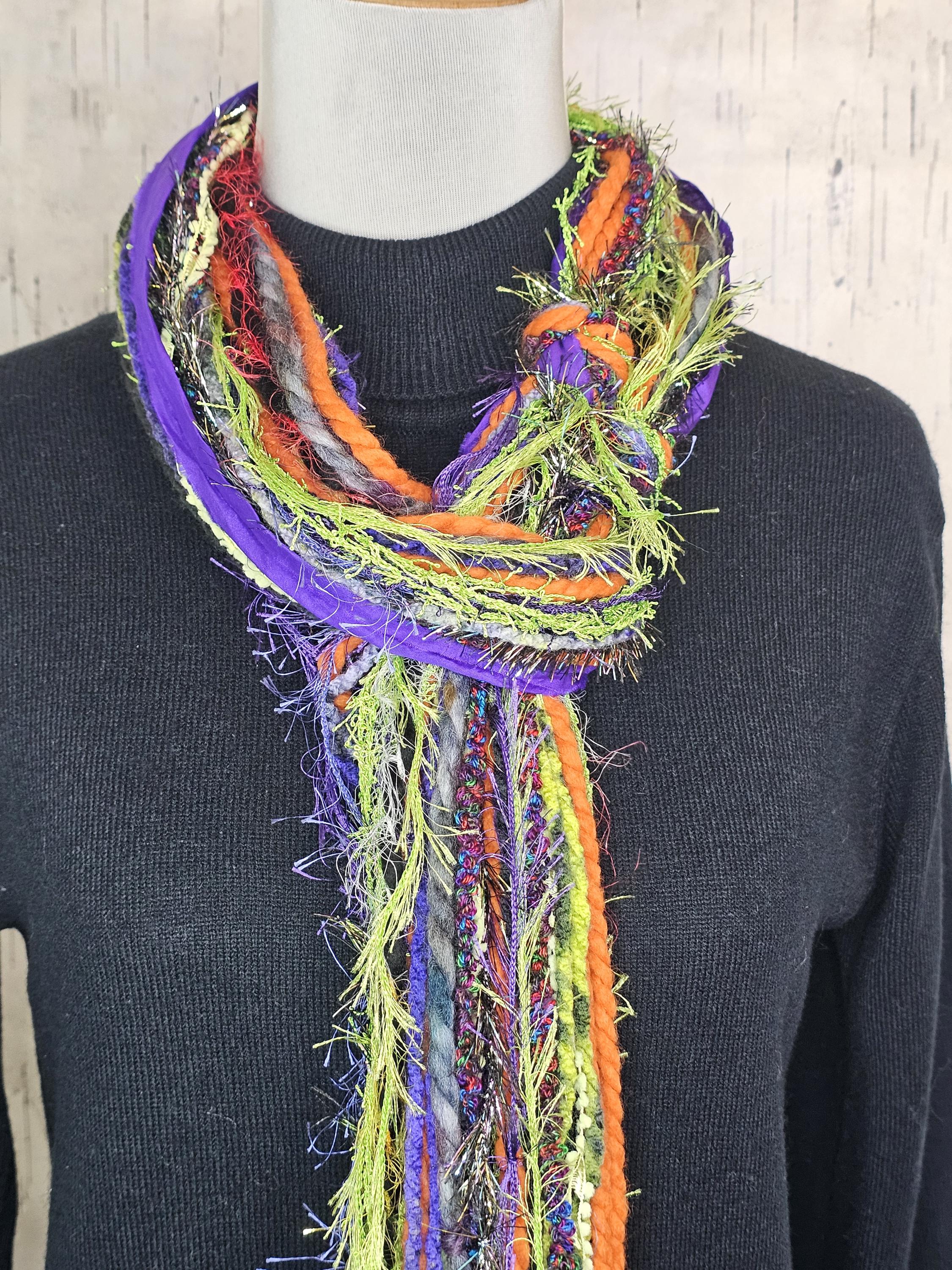90s Fuzzy Scarf - Etsy