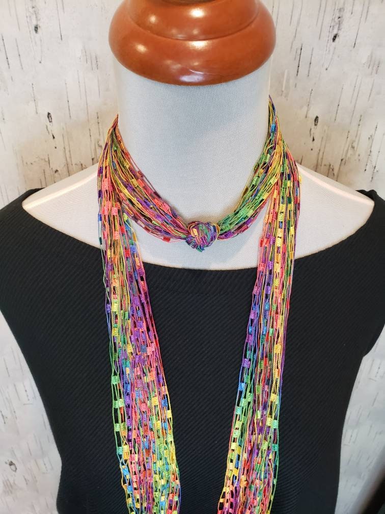 Ladder ribbon on sale scarf tutorial
