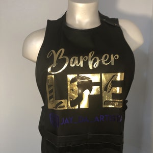 Custom Apron | Salon Apron | Beauty Salon Stylist and Barber Apron | Custom Personalized Design | Stylist Smock | Barber Cape  | Beautician