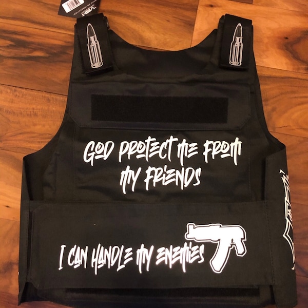 CUSTOMIZED fashion Tactical Black Vest|Fashion Bulletproof Vest, Carrier Vest |Tactical vest| Valentine's Personalized gift