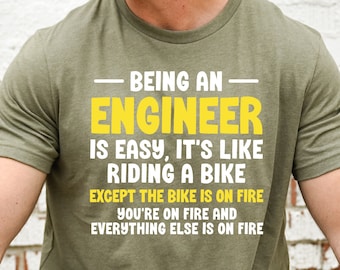 Engineer T-Shirt, Electrical Engineering Coworker, Mechanical Engineer Gift