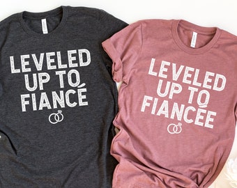 Matching Couple Engagement Shirts, Engaged Future Mrs, Bridal Shower Fiancee and Fiance Gift