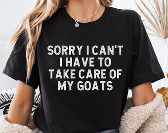 Funny Goat Shirt, Women Goat Lover Gift for Farmer