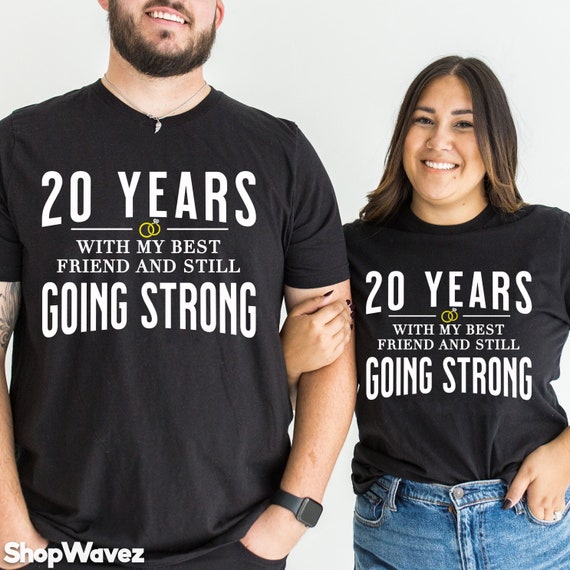 Cool 20th Wedding Anniversary Gift For Husband Wife T-Shirt Cool 20th Wedding Anniversary Gift For Husband Wife T-Shirt