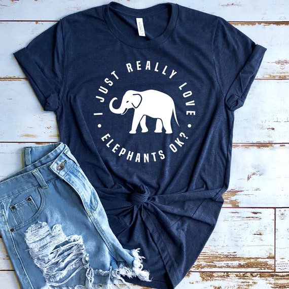 Elefante Con Bebé-Niños//Niños T-Shirt Dtg-personalizada con nombre