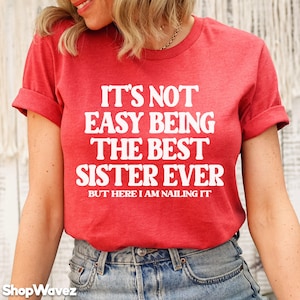Sister Shirt Pregnancy Announcement Sibling Gift from Parent