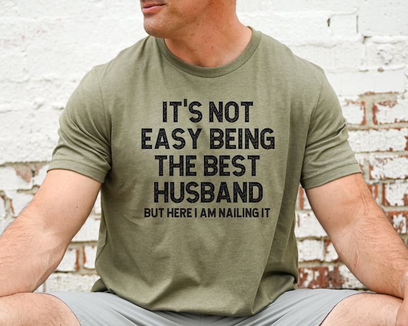 Husband Gift from Wife, New Husband Birthday Gift for Him, Best Husband T-Shirt, Newly Married Shirt for Husband Anniversary Gifts image 1