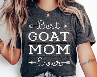 Best Goat Mom T-Shirt, Goat Mom Shirt, Goat Gift For Mom, Funny Mom Shirt for Goat Lover Animal Lover