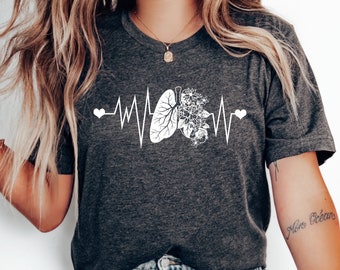 Floral Respiratory Therapist Shirt, Respiratory t shirt RT Shirt, Cardiopulmonary, Pulmonologist Shirt, Respiratory Therapist Gifts