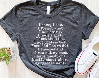 80th Birthday Gift, Funny Eighty Year Old Retired Eightieth Bday Shirt
