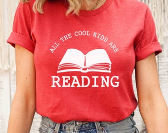 Funny Reading T-Shirt, Teacher Book Lover Gift for Bookworm, Reader Bibliophile Librarian