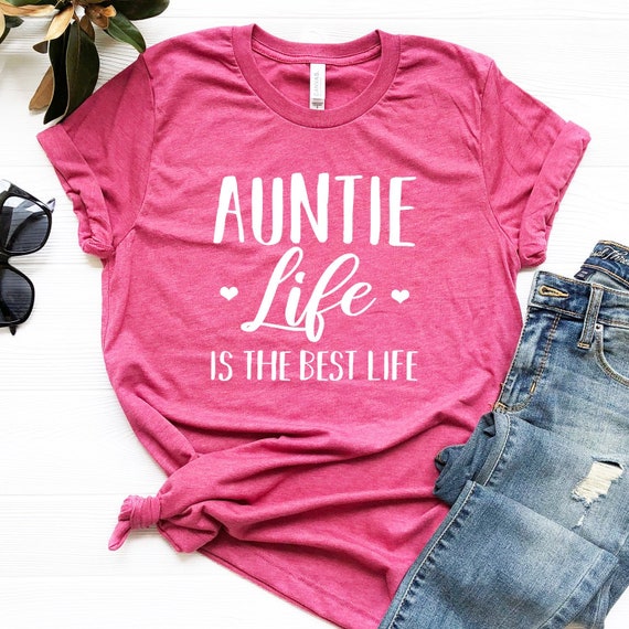Cute Aunt Shirt Aunt Shirt Auntie Shirt Gift for Aunt New Etsy