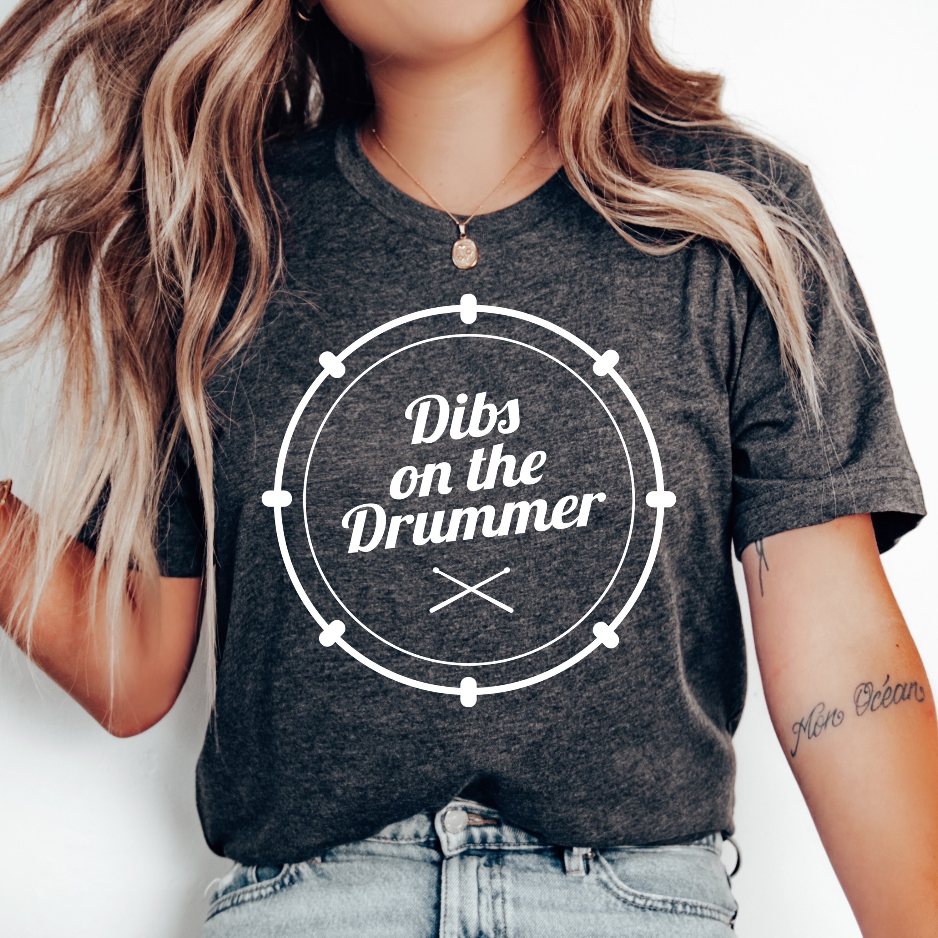 Drummer T Shirt - Dibs On The Drummer Drummer T Shirt - Dibs On The Drummer