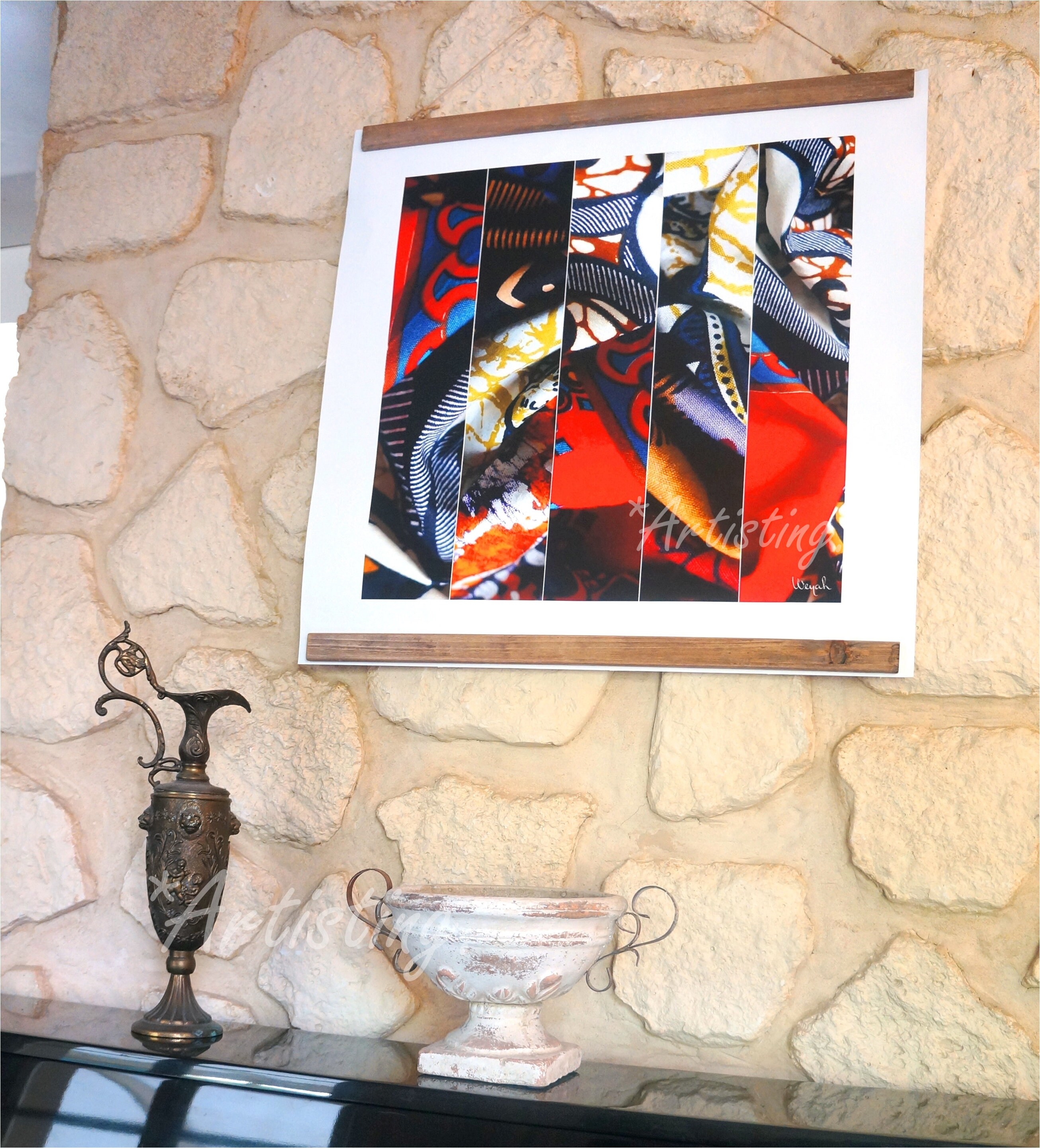 Simply Red - Toile Canvas 100% Coton