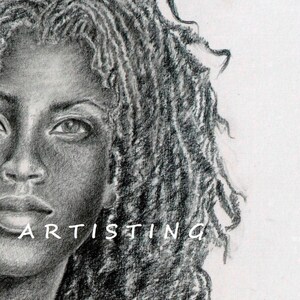 MULATO Metisseposter fine art drawing in pencil image 1